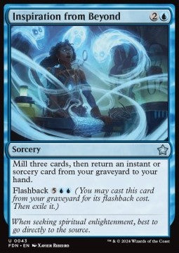 Magic the Gathering Foundations 0043 Inspiration from Beyond (Foil)