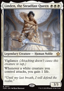 Magic the Gathering Foundations 0577 Linden, the Steadfast Queen