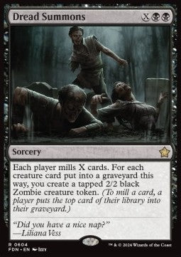 Magic the Gathering Foundations 0604 Dread Summons