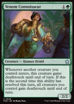 Magic the Gathering Foundations 0648 Venom Connoisseur