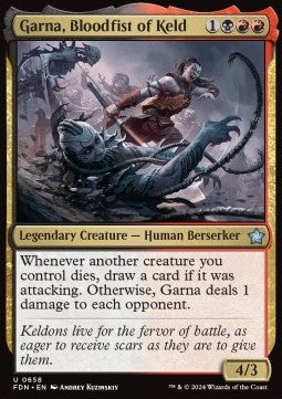 Magic the Gathering Foundations 0658 Garna, Blooodfist of Keld