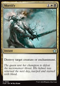 Magic the Gathering Foundations 0662 Mortify