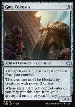 Magic the Gathering Foundations 0675 Gate Colossus