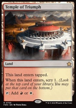 Magic the Gathering Foundations 0705 Temple of Triumph