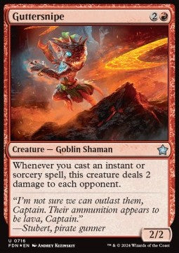 Magic the Gathering Foundations 0716 Guttersnipe (Foil)