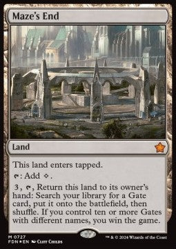 Magic the Gathering Foundations 0727 Maze's End (Foil)