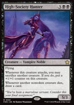 Magic the Gathering Foundations 0061 High-Society Hunter