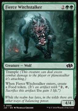 MTG Foundations Jumpstart 0656 Fierce Witchstalker