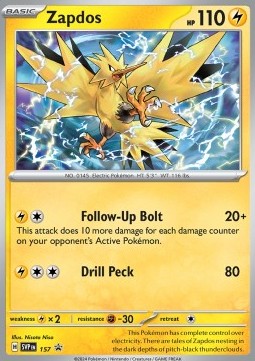 Scarlet & Violet Promo SVP157 Zapdos (Cosmos Holo)