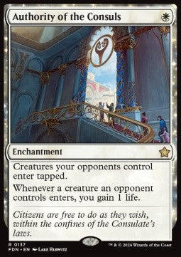 Magic the Gathering Foundations 0137 Authority of the Consols (JA)