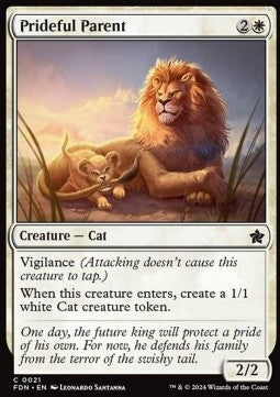 Magic the Gathering Foundations 0021 Prideful Parent (Foil)