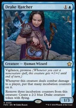 Magic the Gathering Foundations 0035 Drake Hatcher