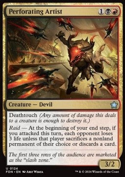 Magic the Gathering Foundations 0124 Perforating Artist