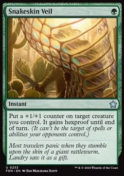 Magic the Gathering Foundations 0233 Snakeskin Veil (Foil)