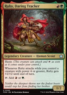 Magic the Gathering Foundations 0245 Ruby, Daring Tracker