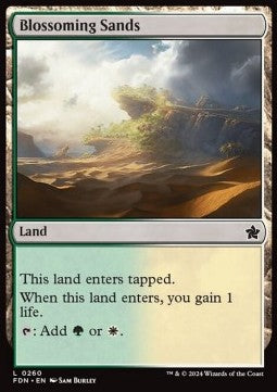 Magic the Gathering Foundations 0260 Blossoming Sands