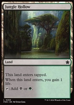 Magic the Gathering Foundations 0263 Jungle Hollow (Foil)