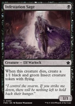 Magic the Gathering Foundations 0064 Infestation Sage (Foil)