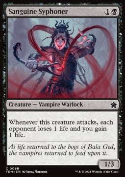 Magic the Gathering Foundations 0068 Sanguine Syphoner (Foil)