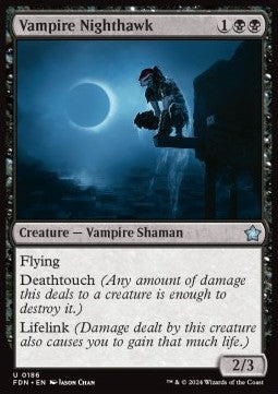 Magic the Gathering Foundations 0186 Vampire Nighthawk