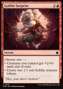 Magic the Gathering Foundations 0200 Goblin Surprise