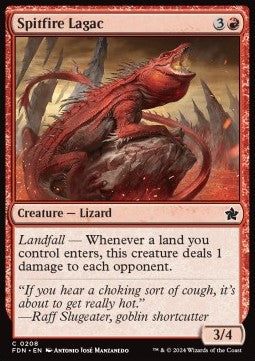 Magic the Gathering Foundations 0208 Spitfire Lagac