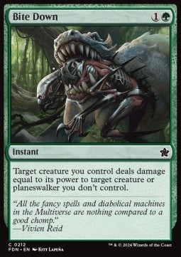 Magic the Gathering Foundations 0212 Bite Down