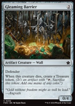 Magic the Gathering Foundations 0252 Gleaming Barrier