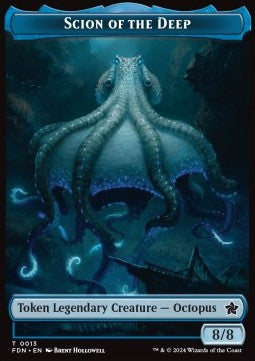 Scion of the Deep 0013 Koma's Coil 0011 MTG Foundations Token