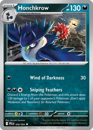 Phantasmal Flames 058/094 Honchkrow
