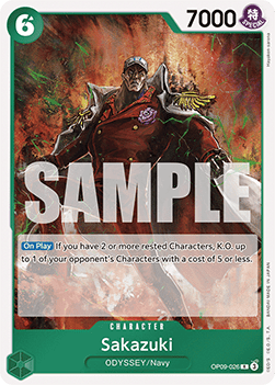 Emperors in the New World OP09-026 Sakazuki