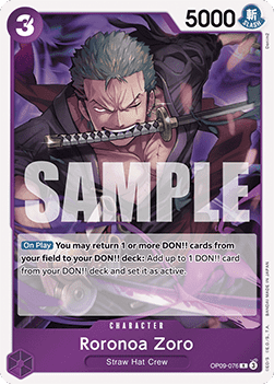 Emperors in the New World OP09-076 Roronoa Zoro (Foil)