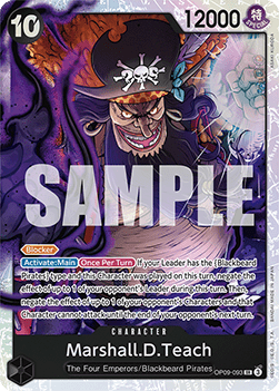 Emperors in the New World OP09-093 Marshall.D.Teach (Foil)