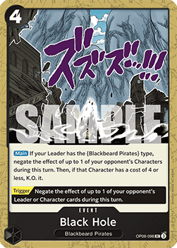Emperors in the New World OP09-098 Black Hole