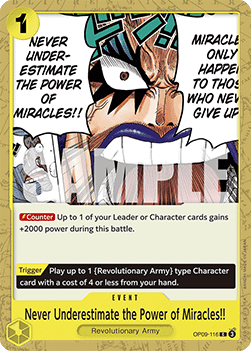 Emperors in the New World OP09-116 Never Underestimate the Power of Miracles!!