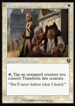 Innistrad Remastered 0451 Town Gossipmonger//Incited Rabble