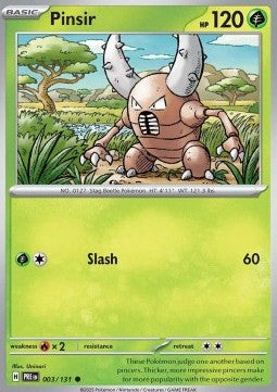 Prismatic Evolutions 003/131 Pinsir (Reverse Holo)