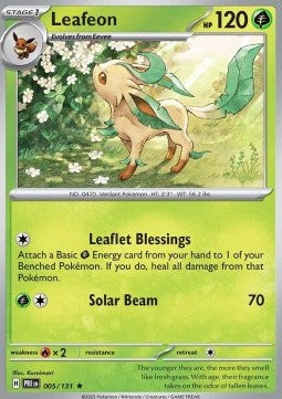 Prismatic Evolutions 005/131 Leafeon (Holo)