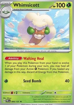 Prismatic Evolutions 008/131 Whimsicott (Holo)
