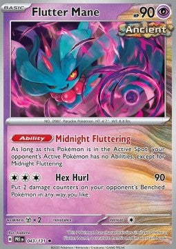 Prismatic Evolutions 043/131 Flutter Mane (Reverse Holo)