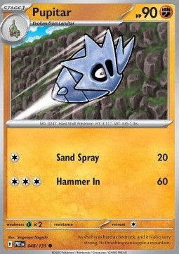 Prismatic Evolutions 048/131 Pupitar (Reverse Holo)
