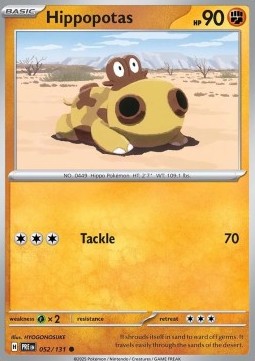 Prismatic Evolutions 052/131 Hippopotas