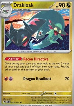 Prismatic Evolutions 072/131 Drakloak (Reverse Holo)