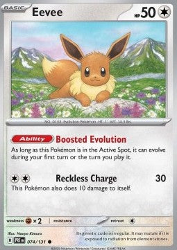 Prismatic Evolutions 074/131 Eevee
