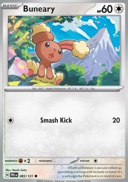Prismatic Evolutions 083/131 Buneary (Reverse Holo)