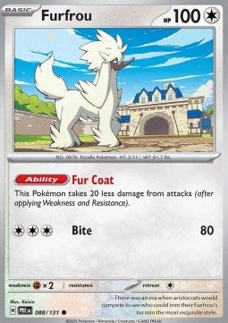 Prismatic Evolutions 088/131 Furfrou (Reverse Holo)