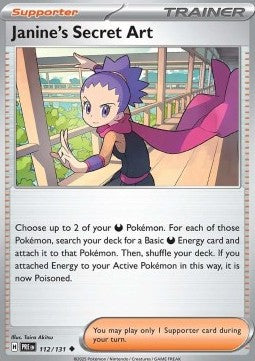 Prismatic Evolutions 112/131 Janine's Secret Art