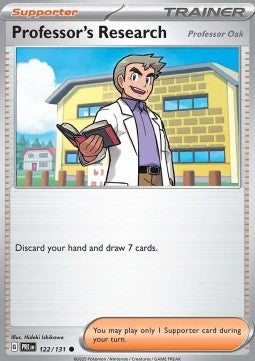 Prismatic Evolutions 122/131 Professor's Research (Professor Oak)(Reverse Holo)