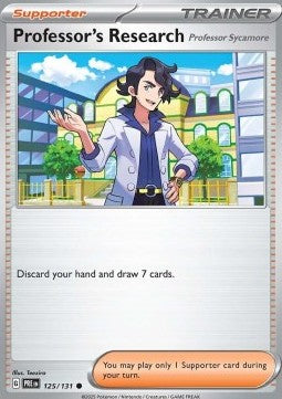 Prismatic Evolutions 125/131 Professor's Research (Professor Sycamore)