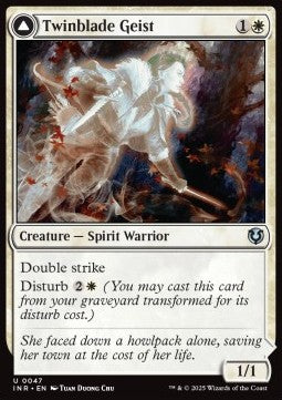 Innistrad Remastered 0047 Twinblade Geist//Twinblade Invocation